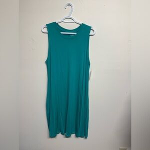 Time and Tru Teal Knit Tank Top